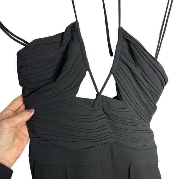 Jonathan Simkhai Gala Plisse Cut Out Jumpsuit - Picture 6 of 10